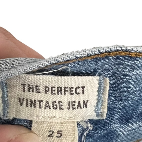 MADEWELL “The Perfect Vintage Jean” light wash distressed Size:25 - Picture 6 of 8